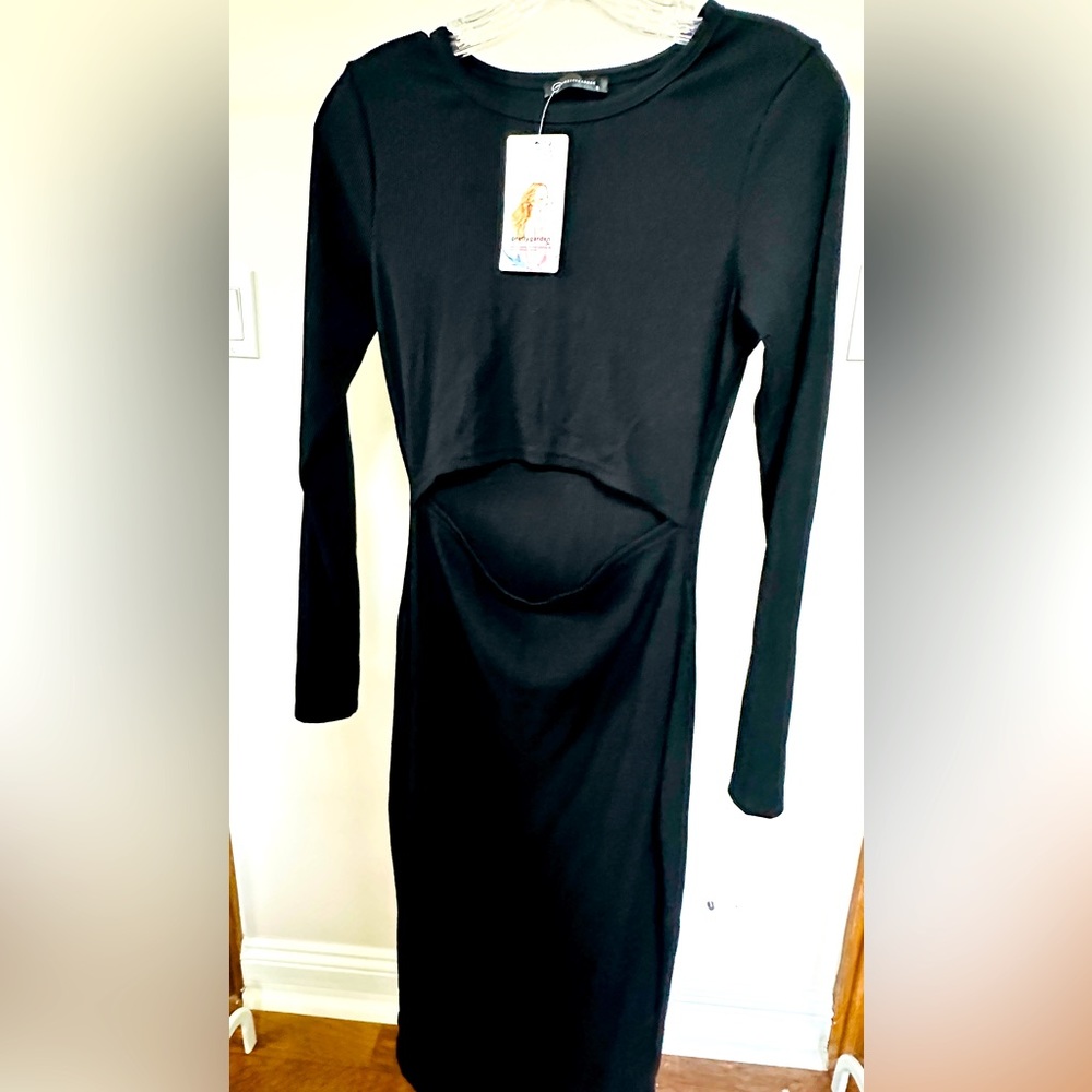 Black Bodycon cutout NWT Dress